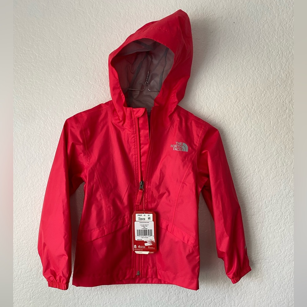 NWOT Girl’s Hot Pink North Face Zipline Rain Jacket Size XXS / size 5